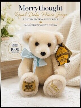 2013 Merrythought Royal Baby Prince George Limited Edition Teddy Bear